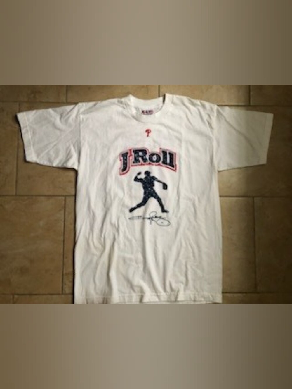 Philadelphia Phillies White J-Roll Graphic T-Shirt